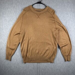 Born Sweater Men's Size XL Brown Lightweight Silk Cashmere Blend Soft